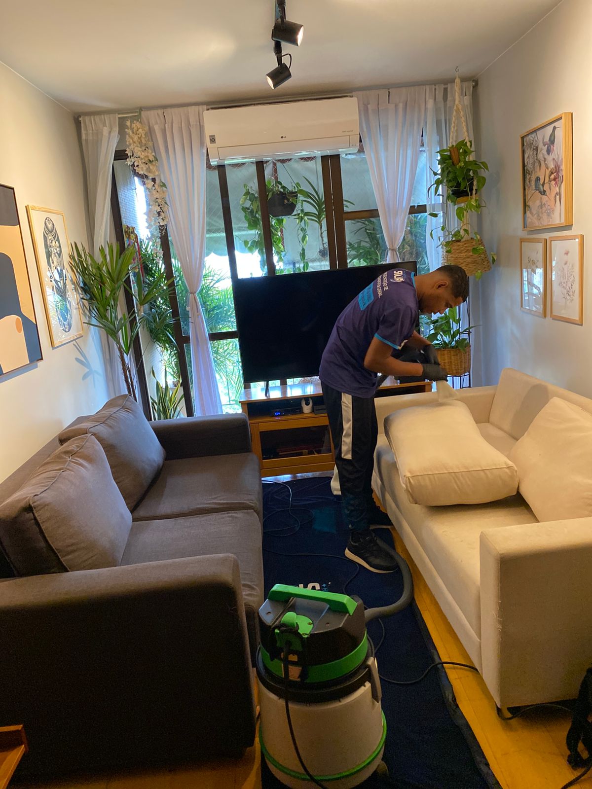 Higienização profissional de sofá em Nova Iguaçu